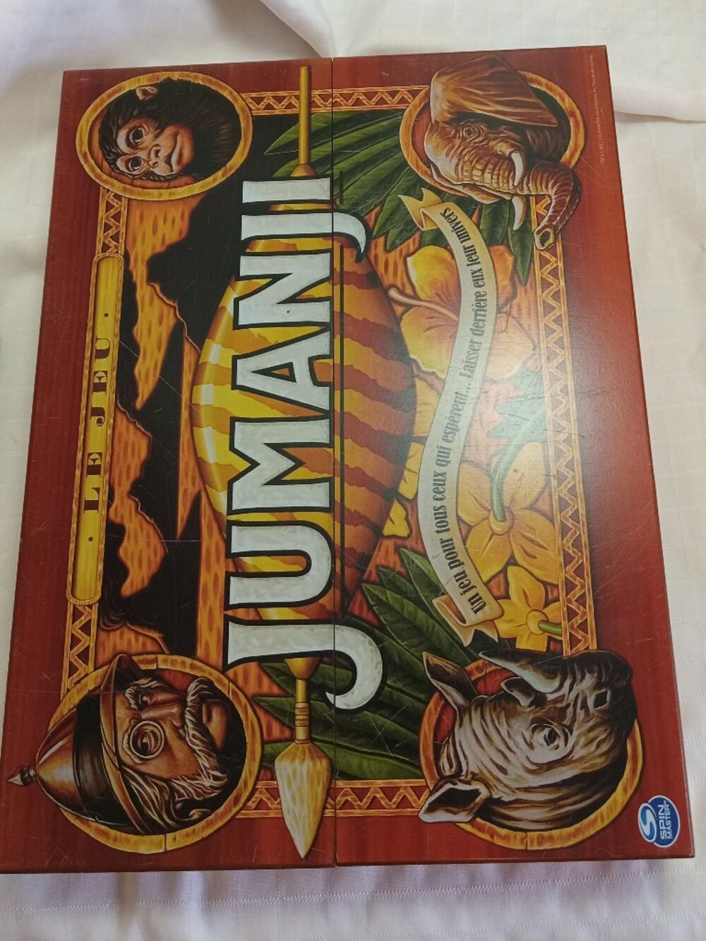 Original Spin Master Jumanji game  in its genuine wooden box with a card reader